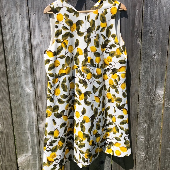 zara lemon dress